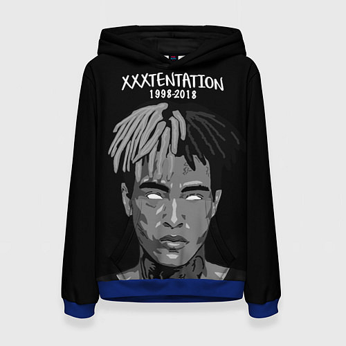 Женская толстовка XXXTentacion: 1998-2018 / 3D-Синий – фото 1