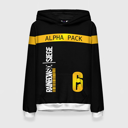 Женская толстовка Rainbow Six Siege: Alpha Pack / 3D-Белый – фото 1