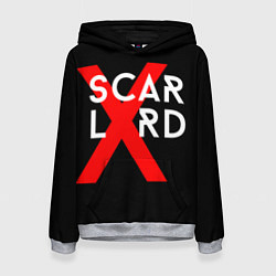 Толстовка-худи женская Scarlxrd Logo, цвет: 3D-меланж