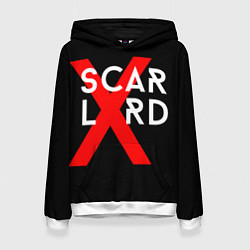 Толстовка-худи женская Scarlxrd Logo, цвет: 3D-белый