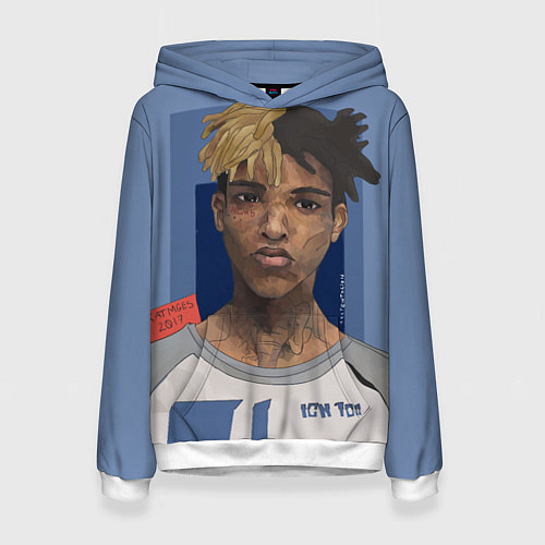 Женская толстовка XXXTentacion Art / 3D-Белый – фото 1