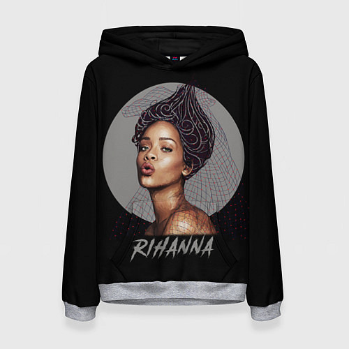 Женская толстовка Rihanna / 3D-Меланж – фото 1