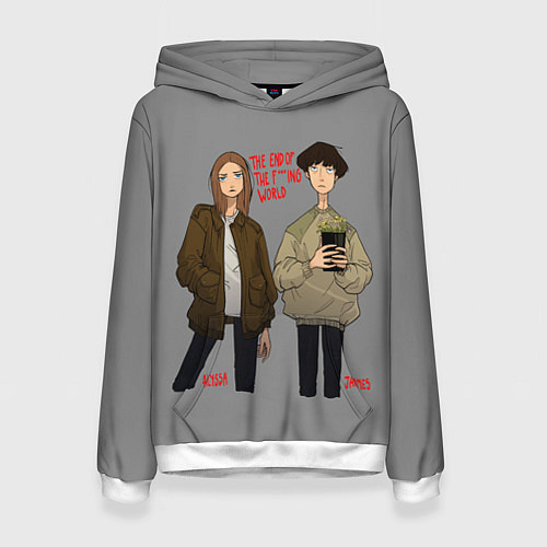 Женская толстовка End of the f*cking world / 3D-Белый – фото 1
