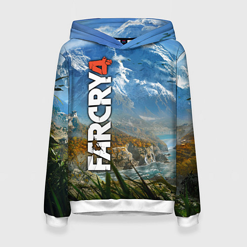 Женская толстовка Far Cry 4: Ice Mountains / 3D-Белый – фото 1