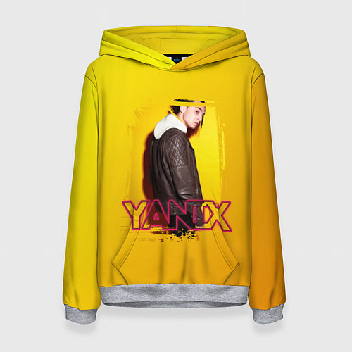 Женская толстовка Yanix: Yellow Mood / 3D-Меланж – фото 1