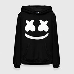 Толстовка-худи женская Marshmello: Black Face, цвет: 3D-черный