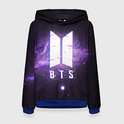 Толстовка-худи женская BTS: Violet Space, цвет: 3D-синий