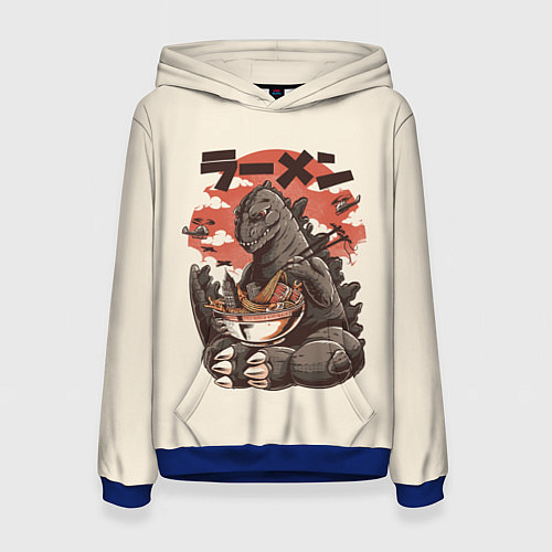 Женская толстовка Godzilla Eat / 3D-Синий – фото 1