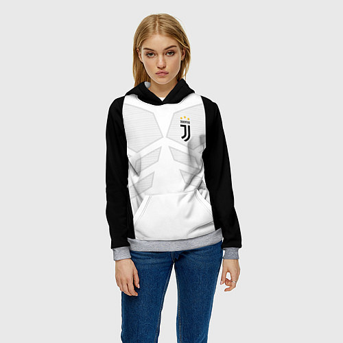 Женская толстовка JUVENTUS SPORT / 3D-Меланж – фото 3