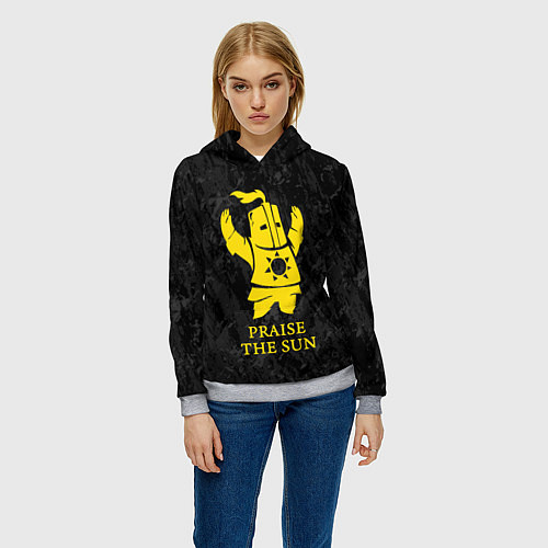 Женская толстовка Praise The Sun / 3D-Меланж – фото 3