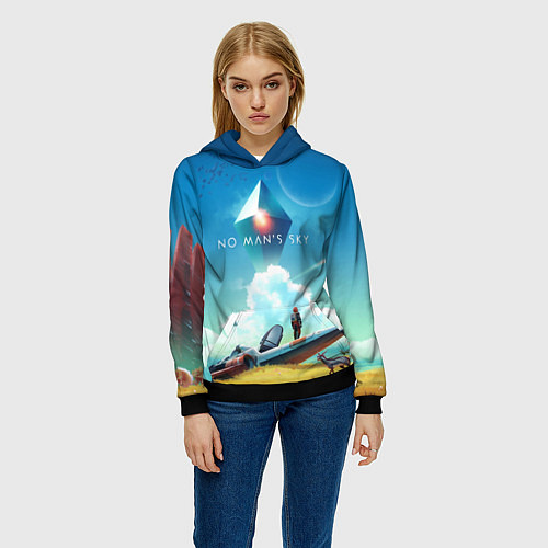 Женская толстовка No Man’s Sky: Atlas Rises / 3D-Черный – фото 3
