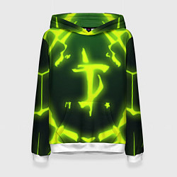 Толстовка-худи женская DOOM Covered, цвет: 3D-белый