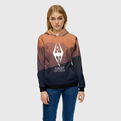 Толстовка-худи женская THE ELDER SCROLLS, цвет: 3D-черный — фото 2