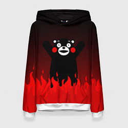 Женская толстовка Kumamon: Hell Flame