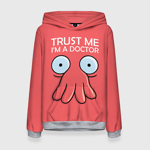 Женская толстовка Trust Me I'm a Doctor / 3D-Меланж – фото 1