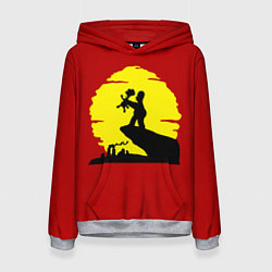 Толстовка-худи женская Гомер и барт, цвет: 3D-меланж