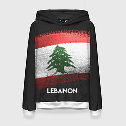 Толстовка-худи женская Lebanon Style, цвет: 3D-белый