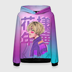 Толстовка-худи женская Taehyung BTS, цвет: 3D-черный
