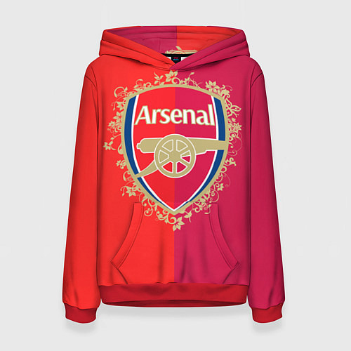 Женская толстовка FC Arsenal - emblem / 3D-Красный – фото 1