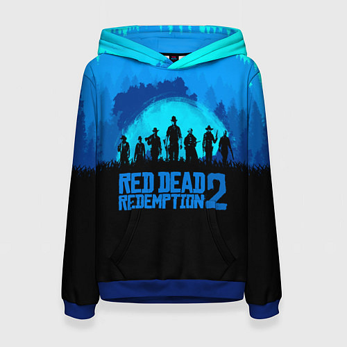 Женская толстовка RDR 2: Blue Style / 3D-Синий – фото 1