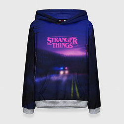 Толстовка-худи женская Stranger Things: Neon Road, цвет: 3D-меланж