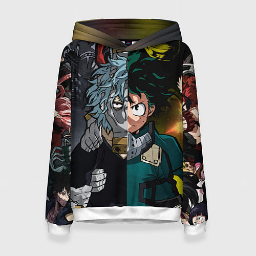 Женская толстовка Моя геройская академия 1 / 3D-Белый – фото 1