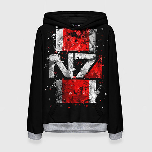 Женская толстовка Mass Effect N7 / 3D-Меланж – фото 1