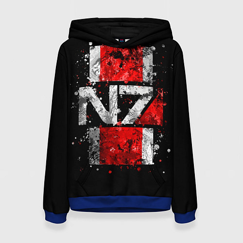 Женская толстовка Mass Effect N7 / 3D-Синий – фото 1