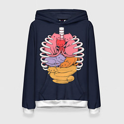 Женская толстовка Внутри меня котики