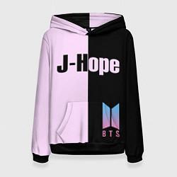 Толстовка-худи женская BTS J-hope, цвет: 3D-черный