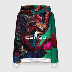 Толстовка-худи женская CS GO hyper beast skin, цвет: 3D-белый