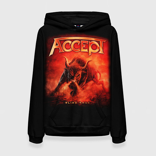 Женская толстовка Accept: Hell Bull / 3D-Черный – фото 1