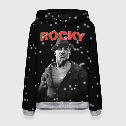 Женская толстовка Old Rocky / 3D-Меланж – фото 1