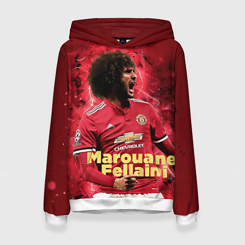 Женская толстовка Marouane Fellaini / 3D-Белый – фото 1