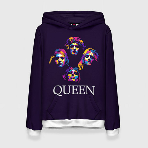 Женская толстовка Queen: Fan Art / 3D-Белый – фото 1