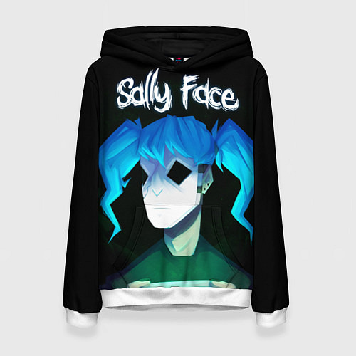 Женская толстовка Sally Face: Light Silhouette / 3D-Белый – фото 1