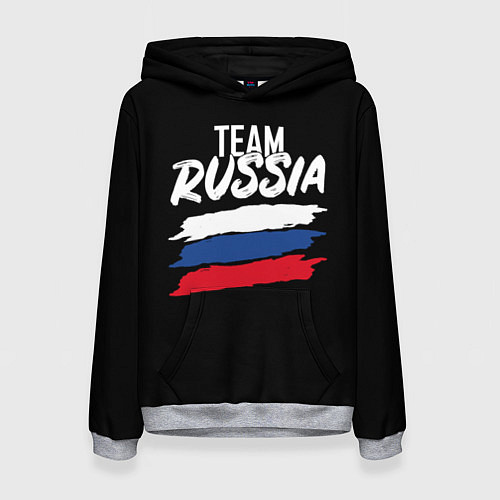Женская толстовка Team Russia / 3D-Меланж – фото 1