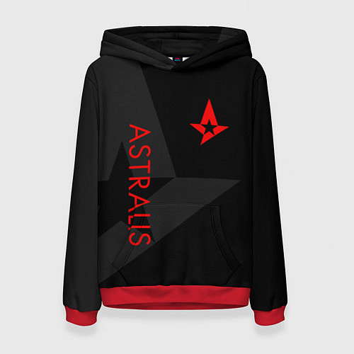 Женская толстовка Astralis: Dark Style / 3D-Красный – фото 1