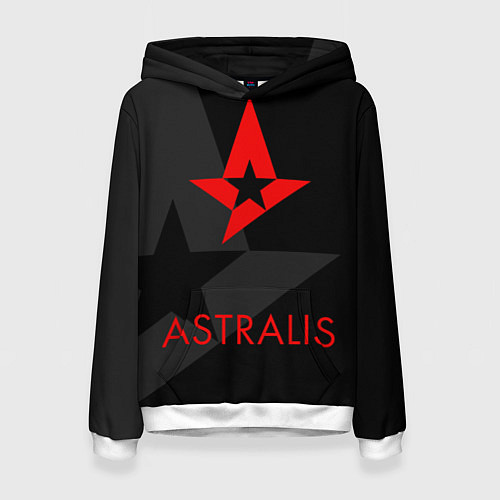 Женская толстовка Astralis: Black Style / 3D-Белый – фото 1