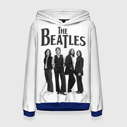 Толстовка-худи женская The Beatles: White Side, цвет: 3D-синий