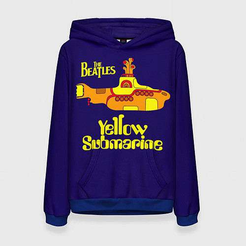 Женская толстовка The Beatles: Yellow Submarine / 3D-Синий – фото 1