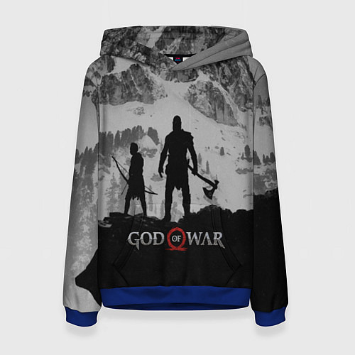 Женская толстовка God of War: Grey Day / 3D-Синий – фото 1