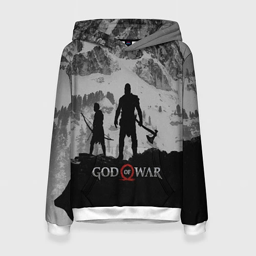 Женская толстовка God of War: Grey Day / 3D-Белый – фото 1