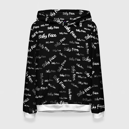 Женская толстовка Sally Face: Black Pattern / 3D-Белый – фото 1