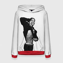 Толстовка-худи женская ASAP Rocky: White Fashion, цвет: 3D-красный