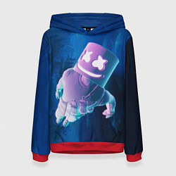 Толстовка-худи женская Marshmello Effect, цвет: 3D-красный