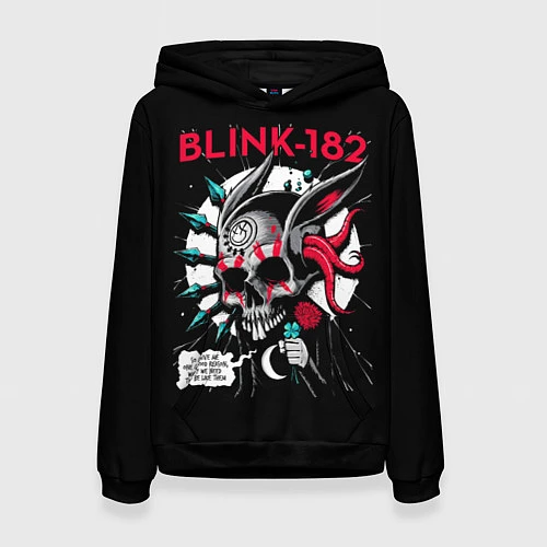 Женская толстовка Blink-182: Death Punk / 3D-Черный – фото 1