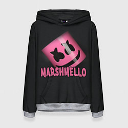 Толстовка-худи женская Marshmello, цвет: 3D-меланж