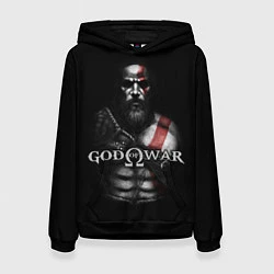 Толстовка-худи женская God of War, цвет: 3D-черный