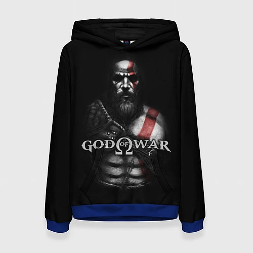 Женская толстовка God of War / 3D-Синий – фото 1